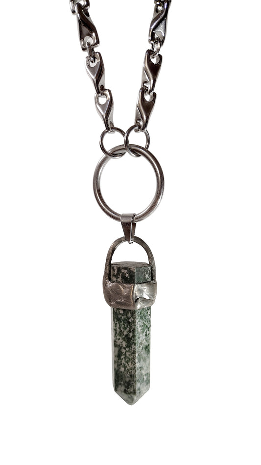 Tree Agate Crystal Necklace