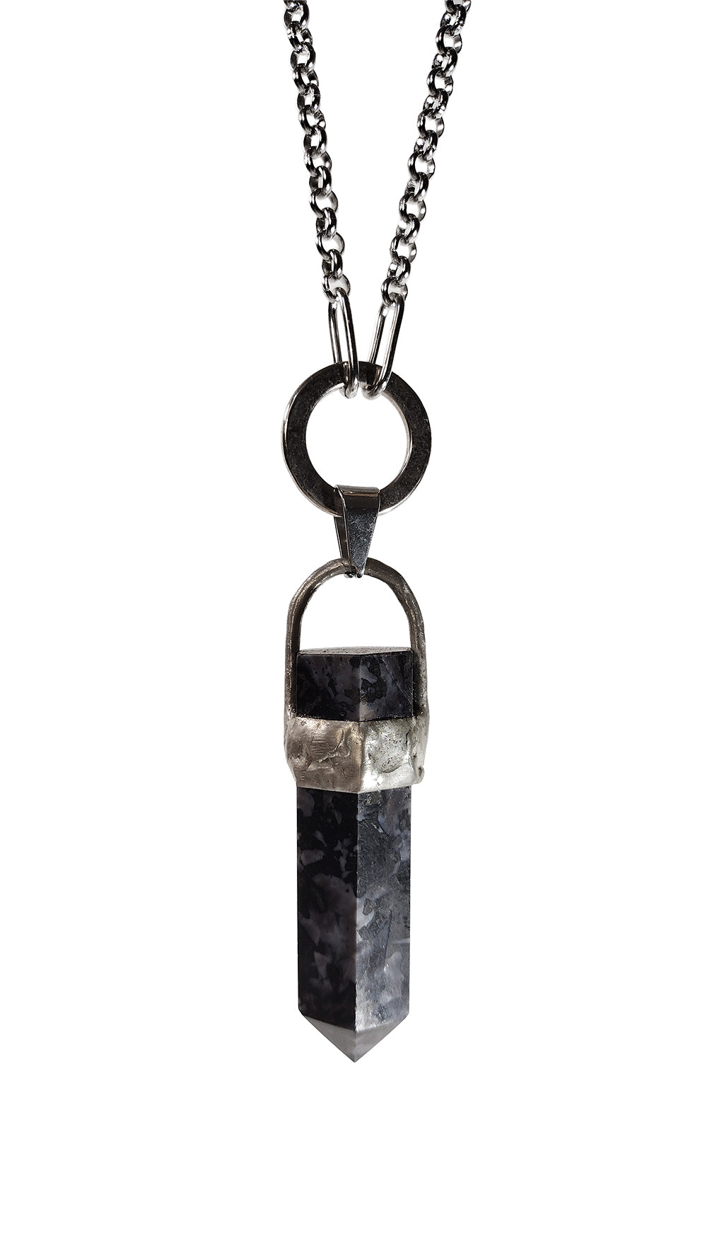 Indigo Gabbro Crystal Necklace
