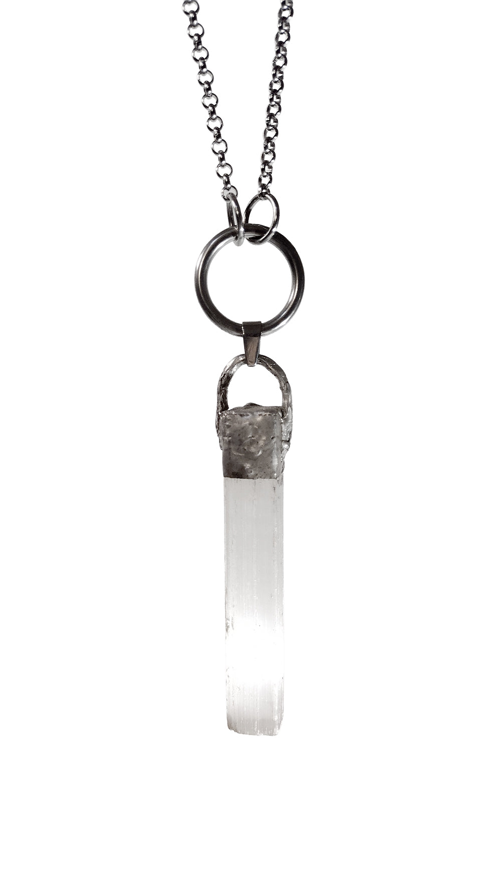 Selenite Crystal Necklace