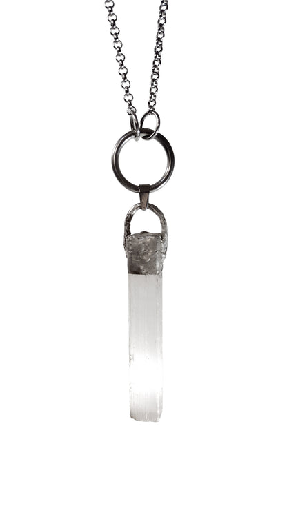 Selenite Crystal Necklace