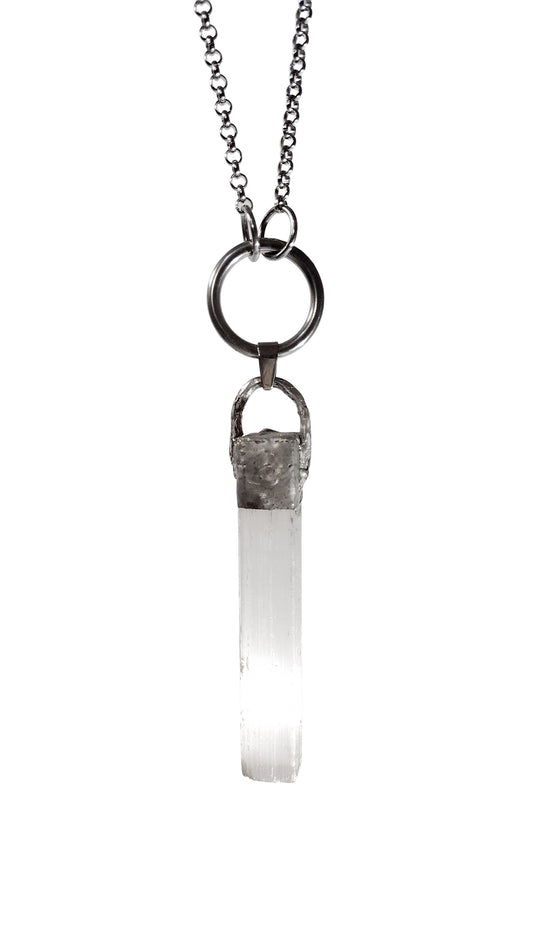 Selenite Crystal Necklace