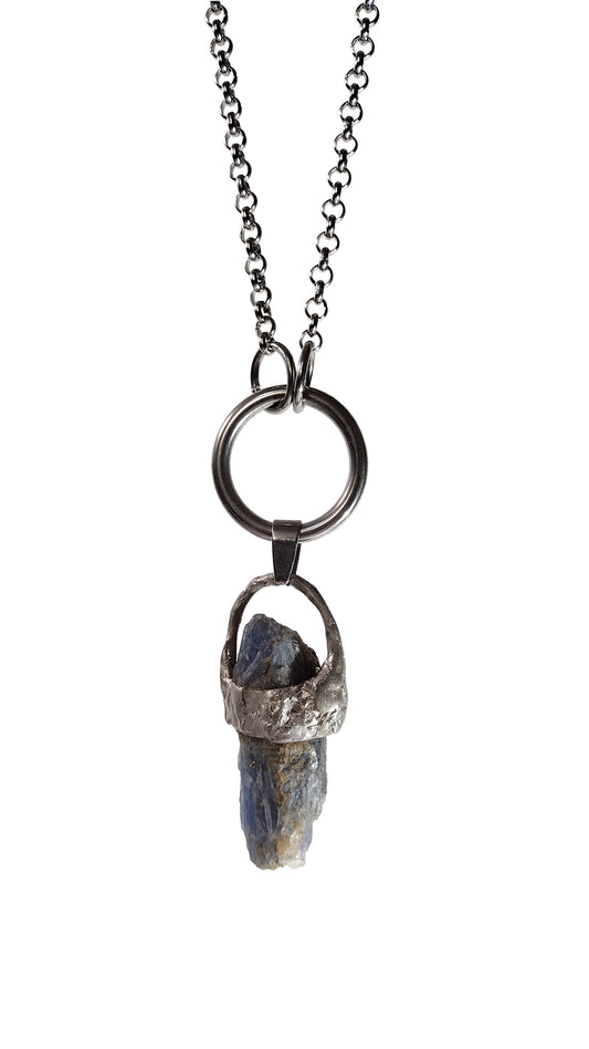 Blue Kyanite Crystal Necklace