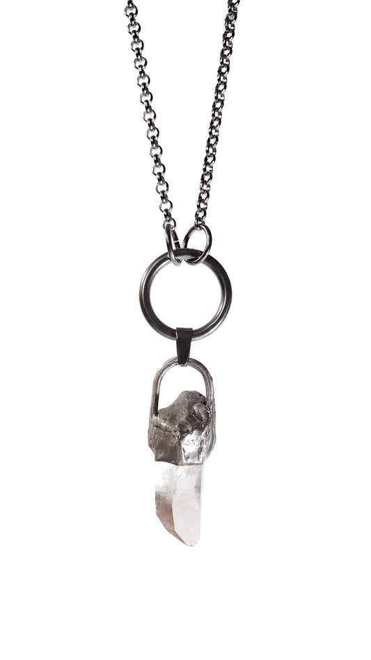 Clear Quartz Crystal Necklace