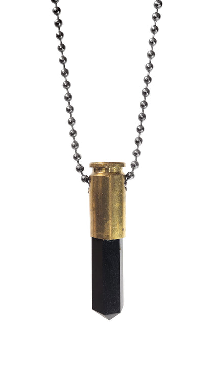 Love Bullet with Black Obsidian Crystal