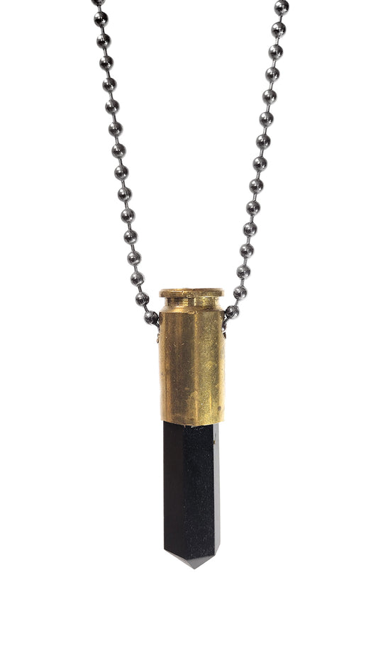 Love Bullet with Black Obsidian Crystal