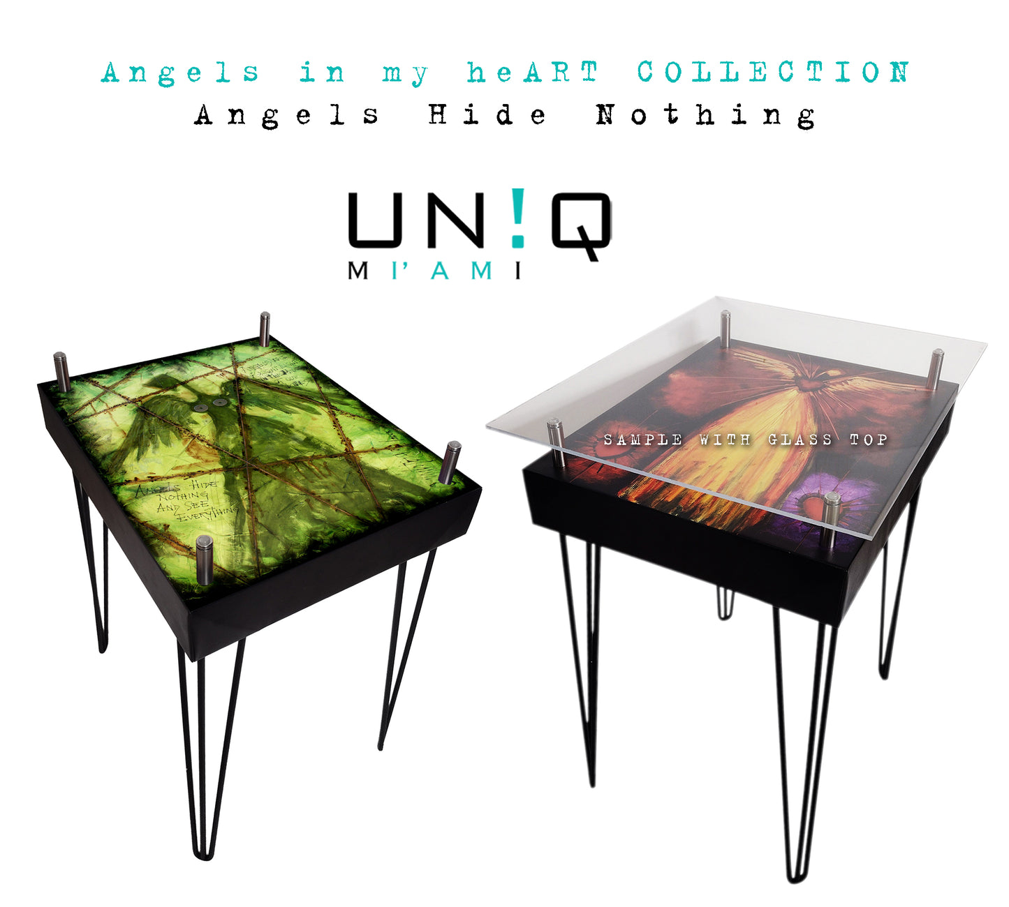Angels in my heART Coffee Table - Artistic Statement Piece