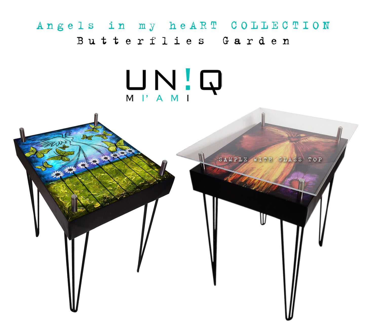 Angels in my heART Coffee Table - Artistic Statement Piece