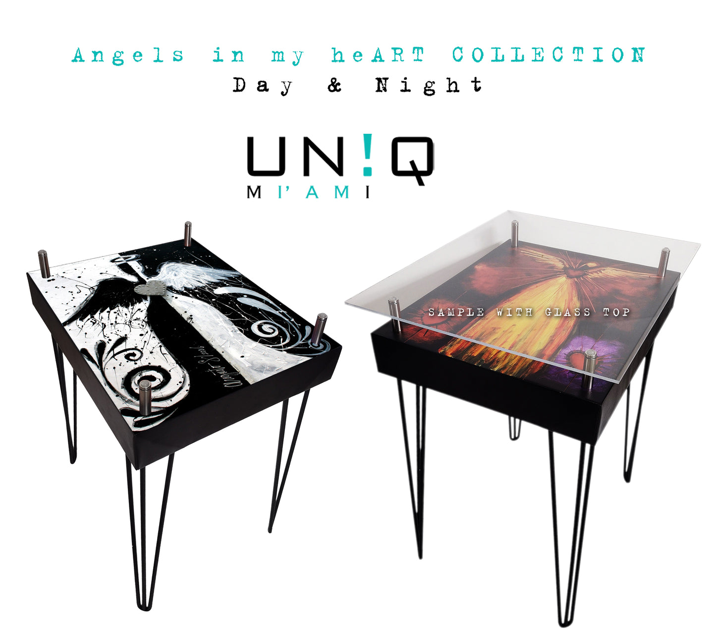 Angels in my heART Coffee Table - Artistic Statement Piece