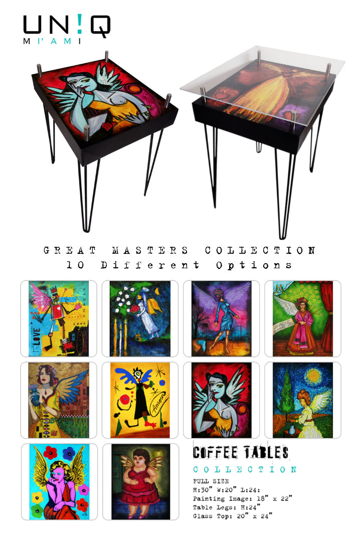 Great Masters Coffee Table - Artistic Statement Piece