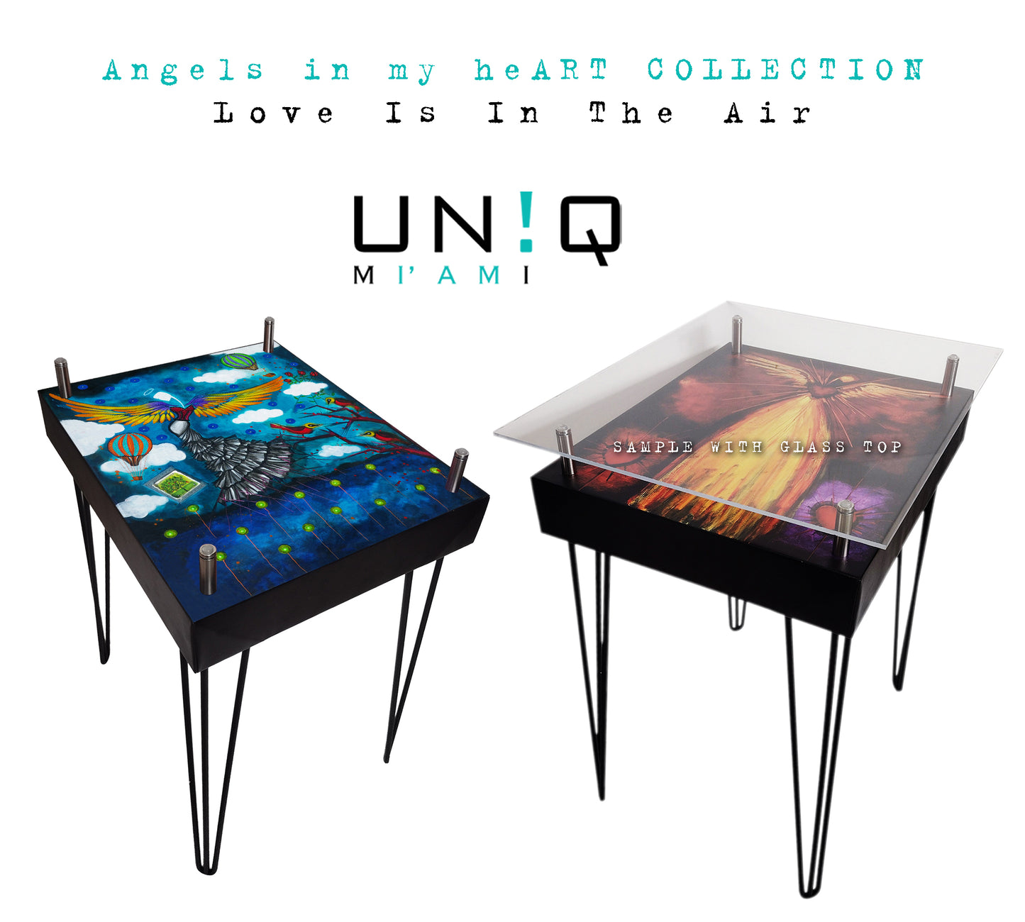 Angels in my heART Coffee Table - Artistic Statement Piece