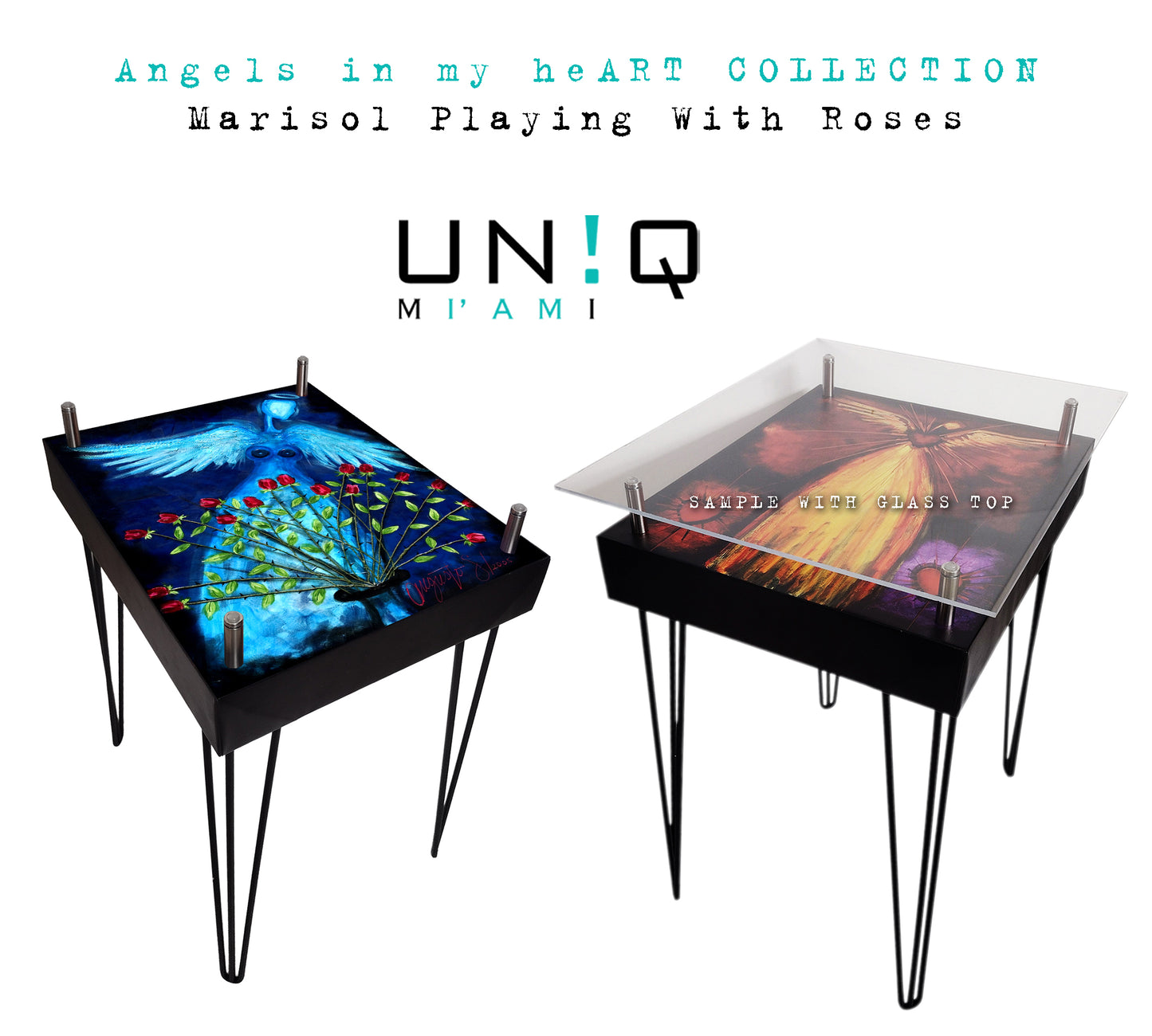 Angels in my heART Coffee Table - Artistic Statement Piece
