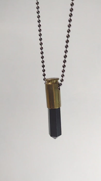 Love Bullet with Black Obsidian Crystal