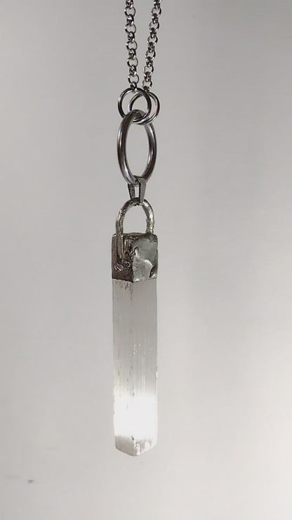 Selenite Crystal Necklace