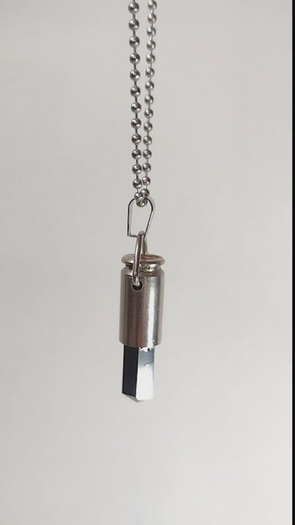Love Bullet with Black Obsidian Crystal