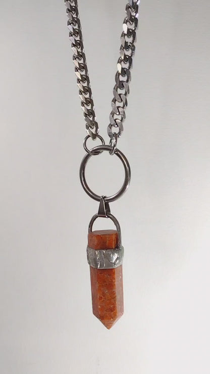 Sunstone Crystal Necklace