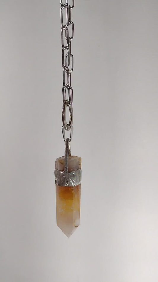 Agate Crystal Necklace
