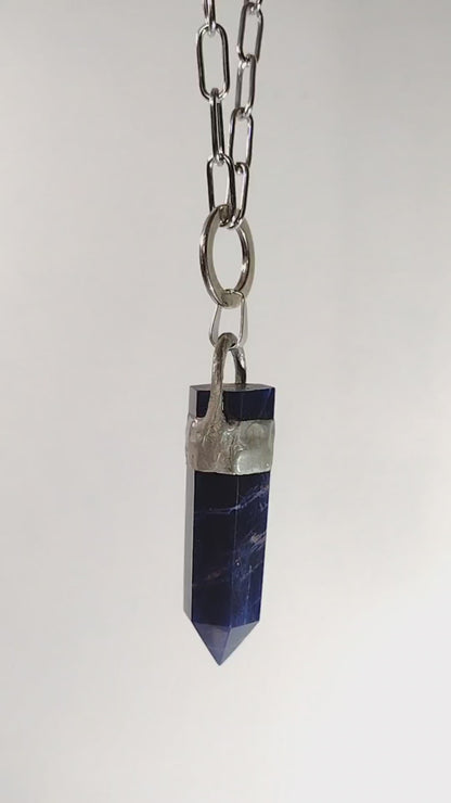 Sodalite Crystal Necklace