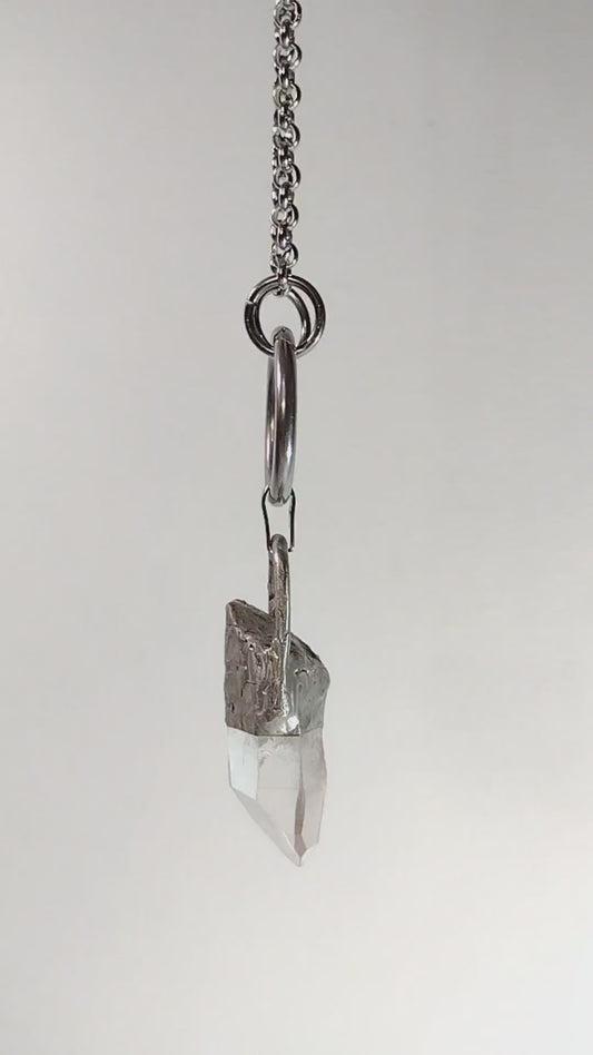 Clear Quartz Crystal Necklace